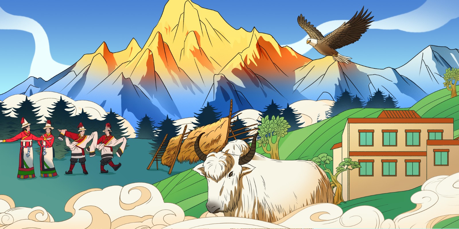 德钦松赞梅里山居看日出