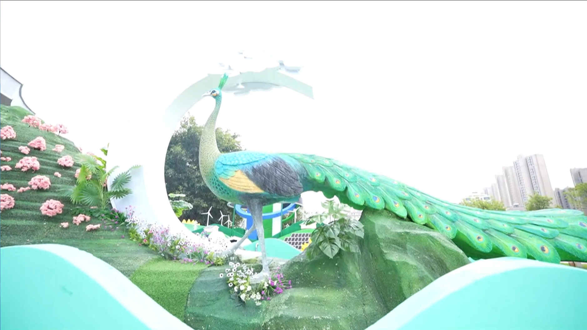 Hometown of Peacocks, Ecological Twin Cypresses